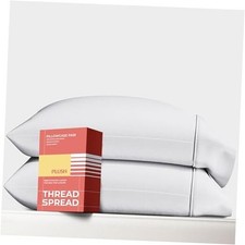 100 Egyptian Cotton King Size Pillow Cases Set of 2 - King Pillowcases White