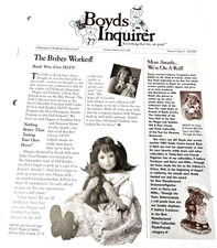 Two Boyd's Inquirer Newsletters Fall 2001 and 2002 Doll Collecting