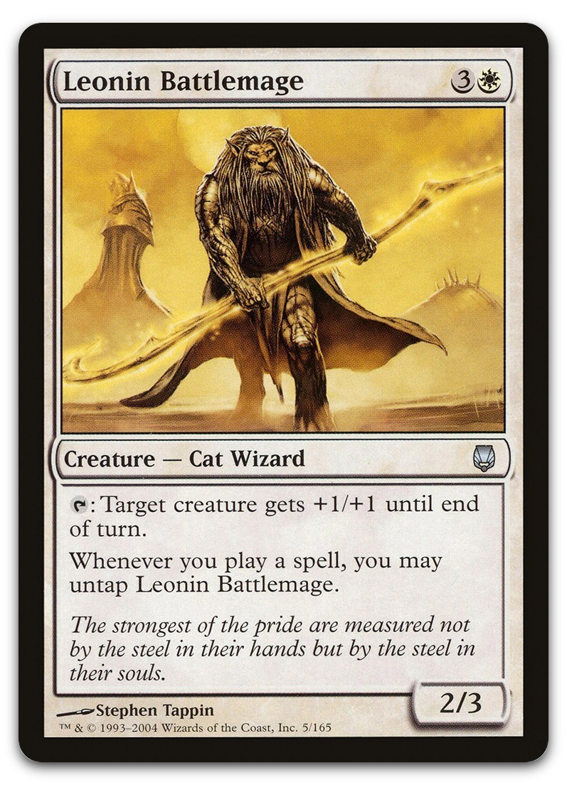 Leonin Battlemage #5 (LP) Darksteel DST Magic MTG