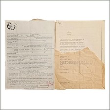 The Jam Top Hat Ballroom 1978 Signed Contract With Riders Etc. (Ireland)