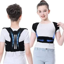 Back Brace Posture Corrector for Kids & Teens S/M/L/XL Adjustable Spine Support
