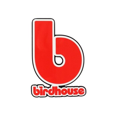 Birdhouse Skateboard Sticker Big B Logo Red 3.25'' x 4.75''