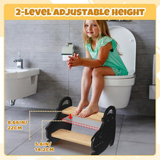 Two Step Stool for Kids - Non-Slip Toddler Potty Training Stool for Sink/Kict...