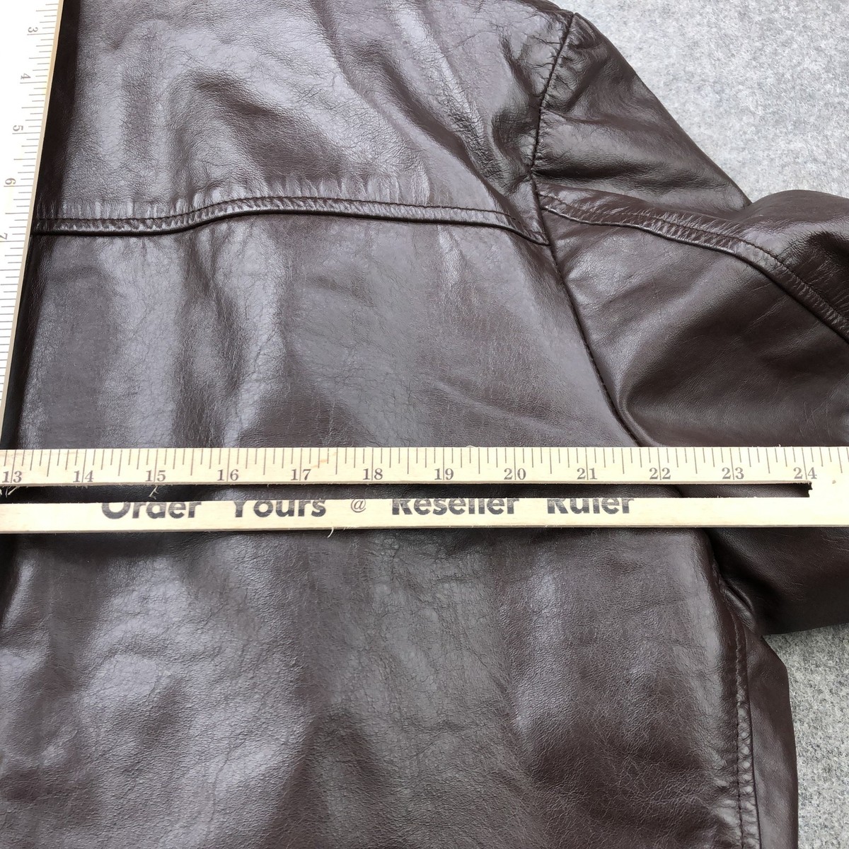 Vintage Cooper Leather Jacket Mens 44 Made USA Fleece Lined Winter