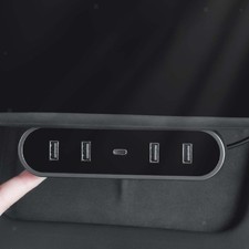 Central Hub Adapter 5 in 1 Interface Accessory Versatile for Model Y Model 3