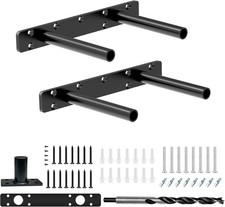 10 Inch 2 Pack Heavy Duty Blind Wall Mount Floating Shelf Bracket
