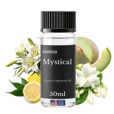 Scent Diffuser Oil 50 mL - Melon Raspberry Jasmine Blend for Home Aromatherapy