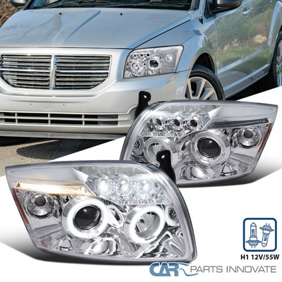 #ad #ad Fits 07 12 Dodge Caliber LED Halo Projector Headlights Signal Lamps LeftRight $177.95