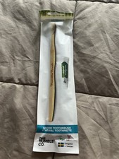 NEW The Humble Company Adult Bamboo Toothbrush W/Natural Toothpaste