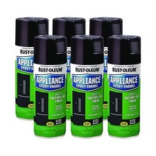 Rust-Oleum Specialty Appliance Epoxy Spray Paint, Gloss Black, 12 oz Can, 6/CT