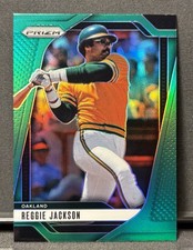 Reggie Jackson Green Refractor - 2025 Panini Prizm Baseball - Oakland A's 