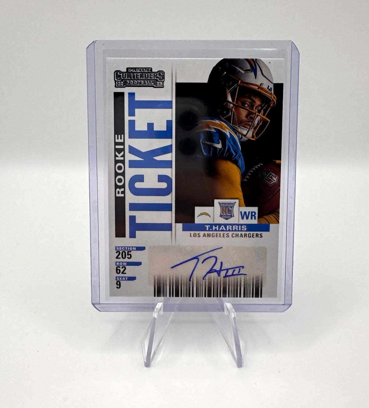 Panini Contenders 2025 Tre Harris Los Angeles Chargers Rookie Auto Football Card