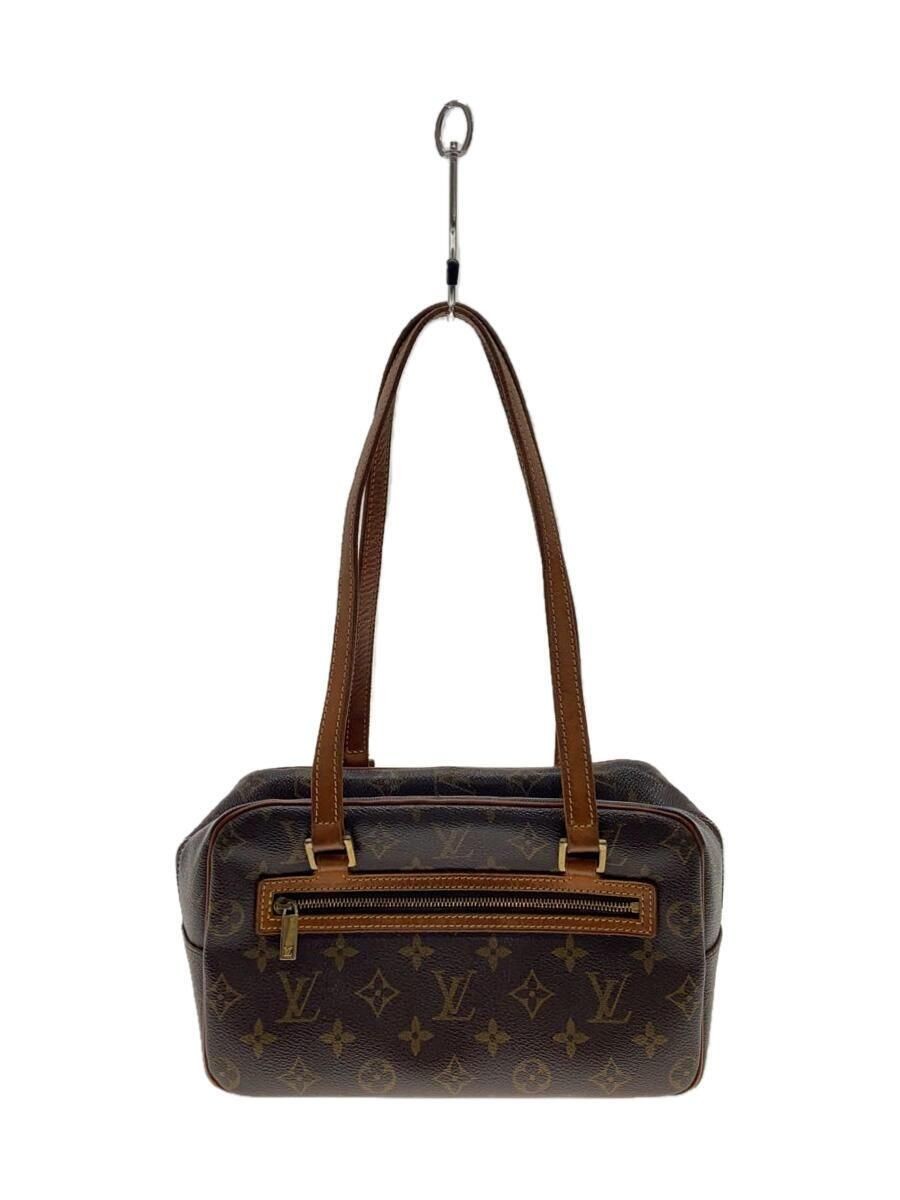 LOUIS VUITTON Handbag Cité MM_Monogram Canvas_BRW PVC BRW Brown Used