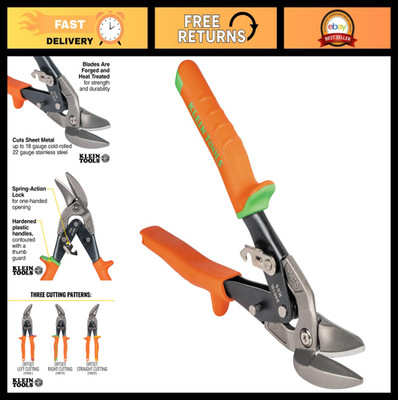 Right-Cutting Offset Snips - Aviation Tin Snips with Forged Blade for Precision