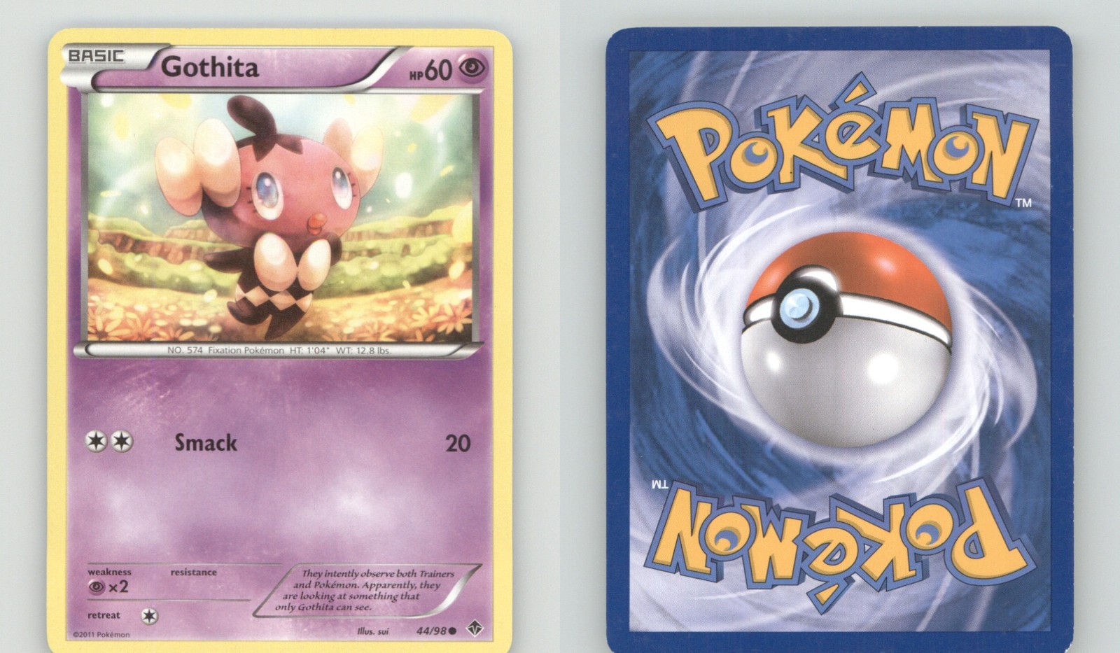 GOTHITA 44/98 COMMON EMERGING POWERS POKEMON LIGHTLY PLAYED