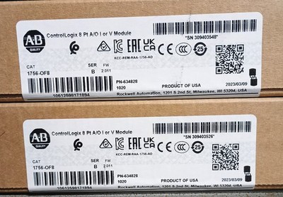 New Factory Sealed AB 1756-OF8 Analog Output Module Free Priority Shipping