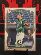 Daniel Susac 2023 Bowman #BP-5 1st Bowman Prospect Oakland Athletics 