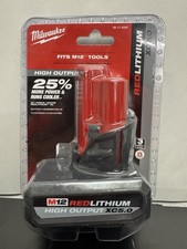 Milwaukee M12 XC5.0 Battery 48-11-2450 RedLithium High Output 12V New