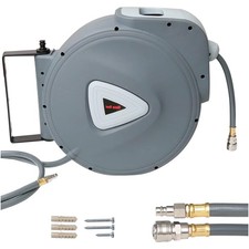 Druckluftschlauchaufroller Automatik 30m Wandmontage PVC 1/4 Zoll