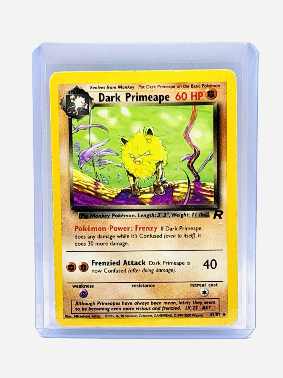 Pokemon Card - Team Rocket 43/82 - DARK PRIMEAPE LP/MP READ!