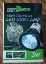 Repti Zoo Mini Tropical LED UVB Lamp 3W   New, Box Damaged   Reptile Light