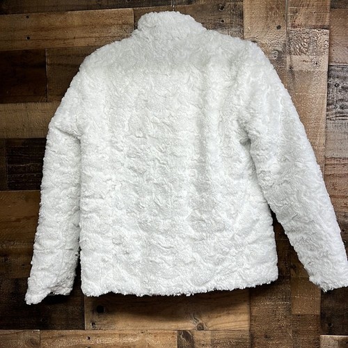 The North Face Pink/White Reversible Mossbud Swirl Coat Jacket Girl's Size XL - Picture 9 of 9