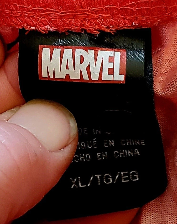 Pantalones de pijama grandes MARVEL Spiderman Comics rojo cintura elástica para hombre Foto 4 de 4