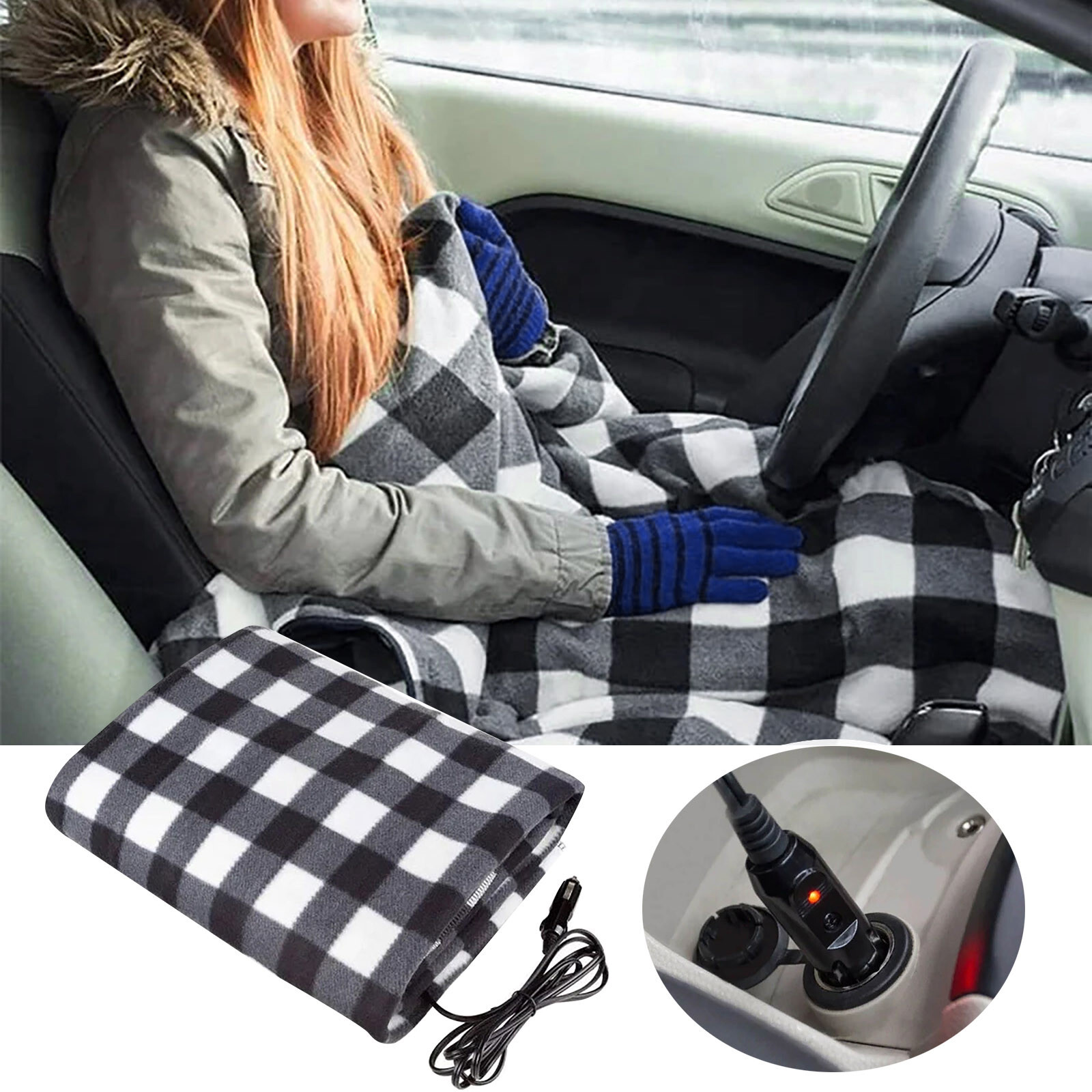 Car Electric Blanket 12v Car Electric Blanket Outdoor Single Double Leg  Muscle | eBay