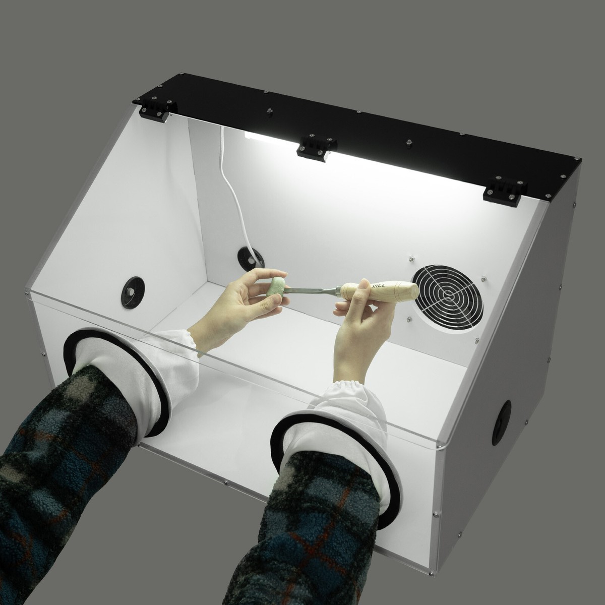 Dust box Enclosed Electric Grinding Table Polisher Dust Box Dust box Enclosed Electric Grinding Table Polisher Dust Box