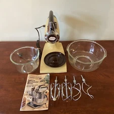 Vintage 1970s Sunbeam Deluxe Mixmaster Stand Mixer 