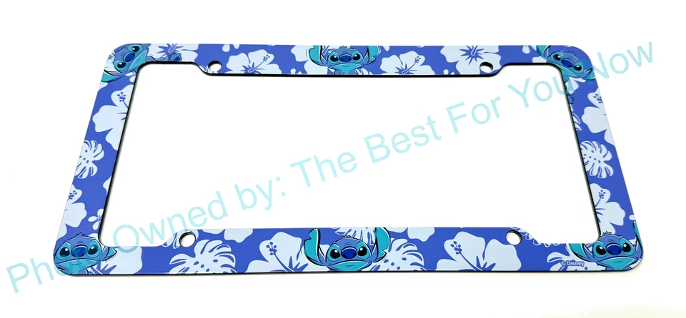 Рама для номерного знака Disney Lilo and Stitch с автоматической биркой универсальная 12,5 дюйма x 6 дюймов - Изображение 2 из 4