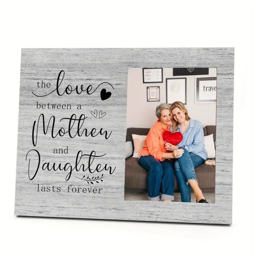 Vintage Wooden Picture Frame - 'Mother & Daughter Forever Love' Theme, Perfect - Picture 8 of 13