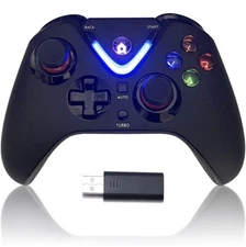 ROTOMOON Wireless Game Controller with ALPS Joysticks Hall Triggers Black