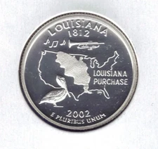 2002-S PROOF LOUISIANA STATE QUARTER