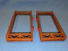 Playmobil 2 mal braunes Mauerteil offen 3268 Ritterburg Königsritterburg