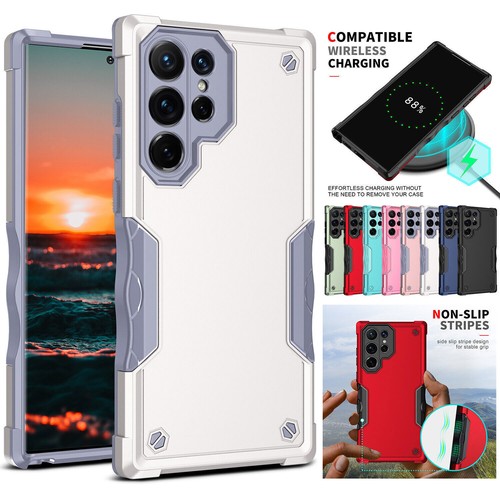 For Samsung Galaxy S22 Ultra S21 Plus A73 A13 Hybrid Armor Shockproof Hard Case - Picture 11 of 19