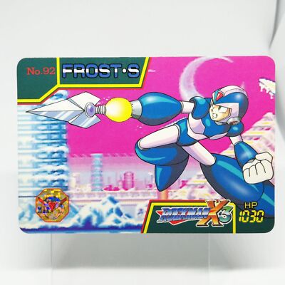 No.92 FROST・S Rockman MegaMan X3 Card CAPCOM Spiel JAPAN