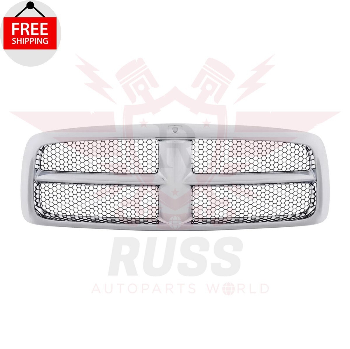 2002-2005 Dodge Ram 1500 2500 Front Grille Assembly Chrome