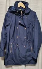 Helly Hensen Ladies Wesley Trench Over Coat Navy With Rose Gold Detail Size L