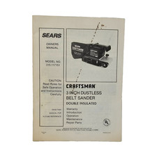 Sears Craftsman Belt & Disc Sander Model 315....