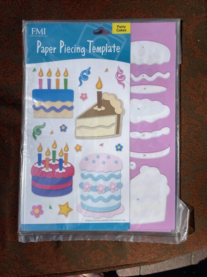 Plantilla de piezas de papel Frances Meyer pastel de fiesta álbum de recortes formas personalizadas nueva Foto 4 de 4