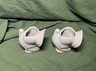 Vintage Small Turkey Shaped Light Blue Bud Vase Almost 4" Tall - Set of Two — photo 6