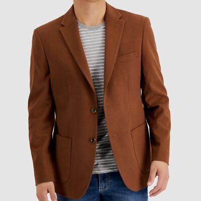 $295 Tommy Hilfiger Mens Brown Modern-Fit Blazer Coat Suit Jacket Size 40S | eBay
