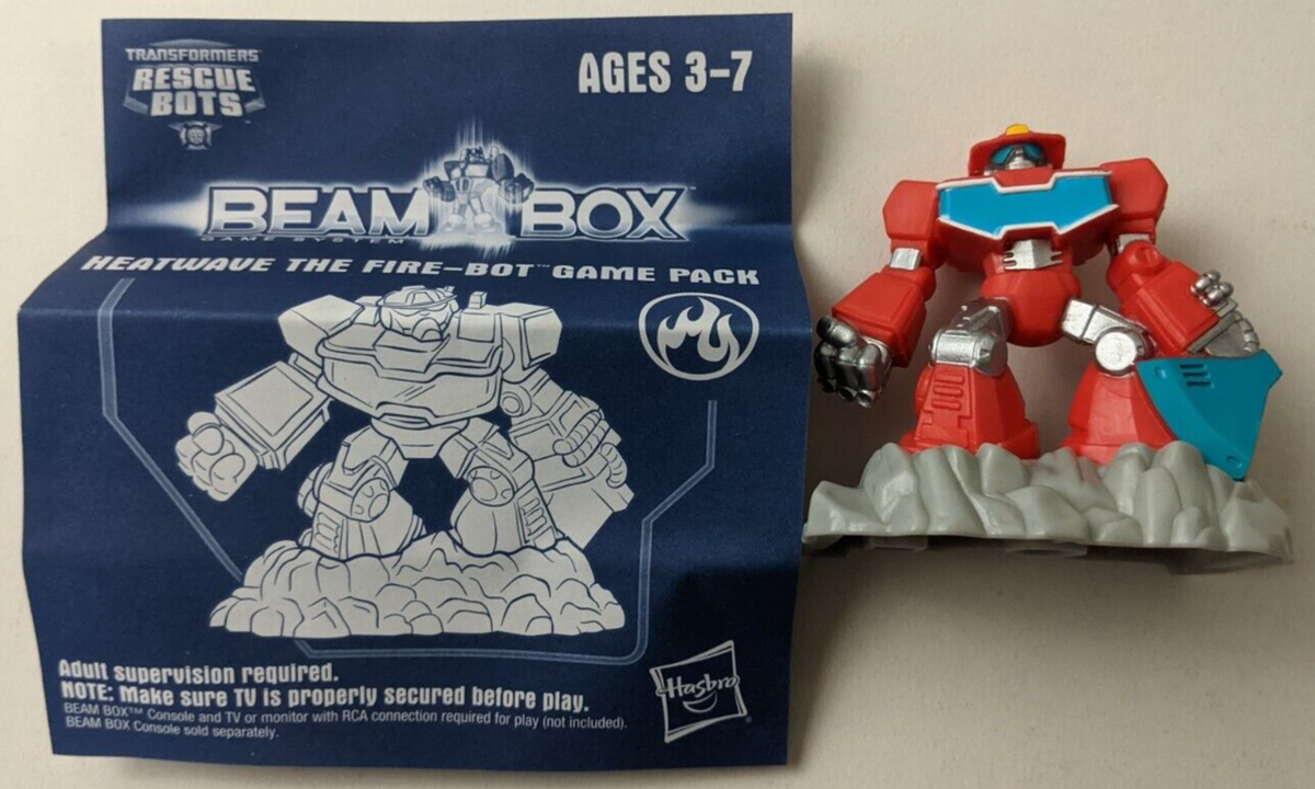Heatwave the Fire-Bot Figure Beam Box Game Pack Transformers