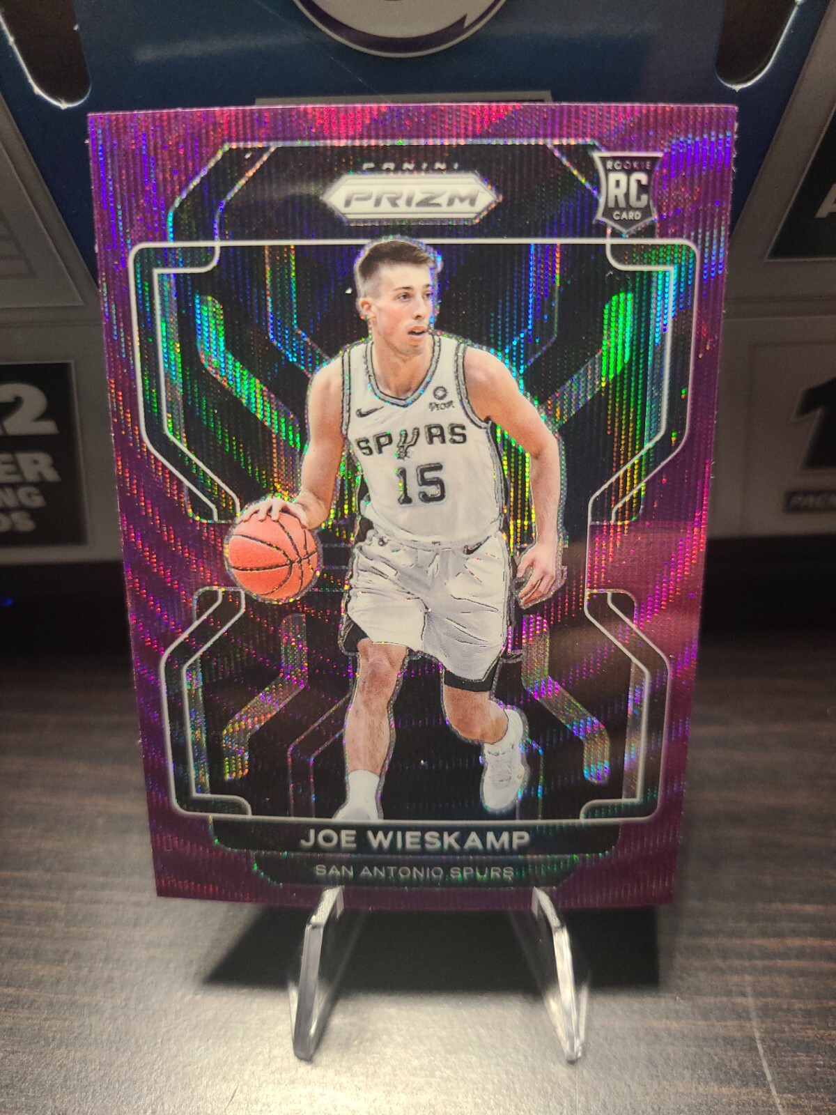 Joe Wieskamp Purple Wave Rookie RC - 2021-22 Panini NBA Prizm