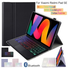 Backlight Touchpad Keyboard Smart Case Cover For Xiaomi Redmi Pad SE Tablet 11''