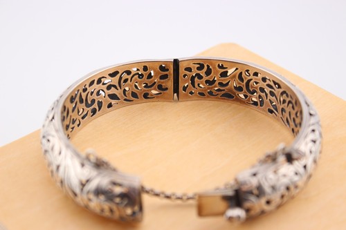 Retired Silpada Sterling Open Scroll FOREVER STUNNING Wide Bangle Bracelet B1829 - Picture 8 of 9