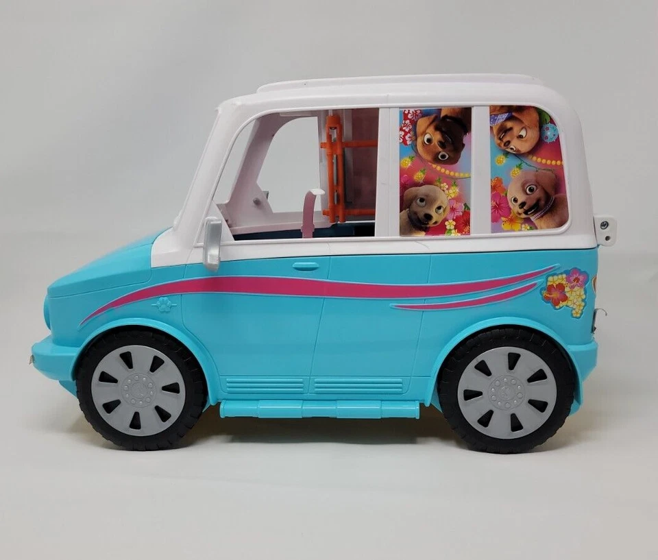 芭比美泰终极小狗移动玩具 Van SUV 宠物露营车 DLY33 二手状况。 — 第 4/4 张图片