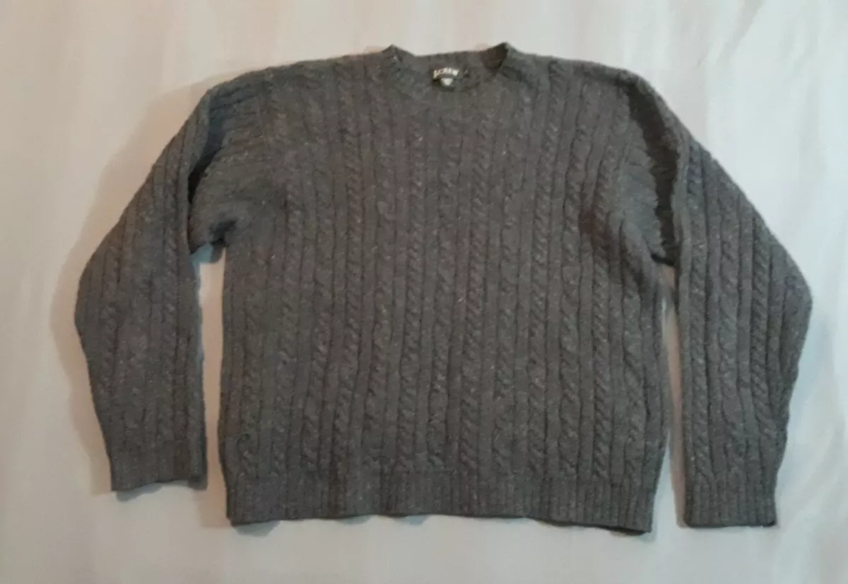 Charcoal Lambswool Crew Neck Jumper