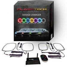 RGB Multi Color LED Halo kit with Wifi App for 11-14 Dodge Charger Headlights